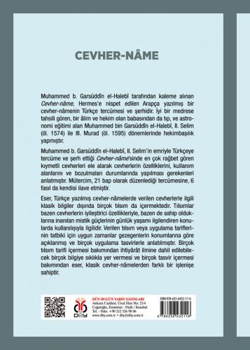 Cevher-nâme Muhammed b. Garsüddîn el-Halebî