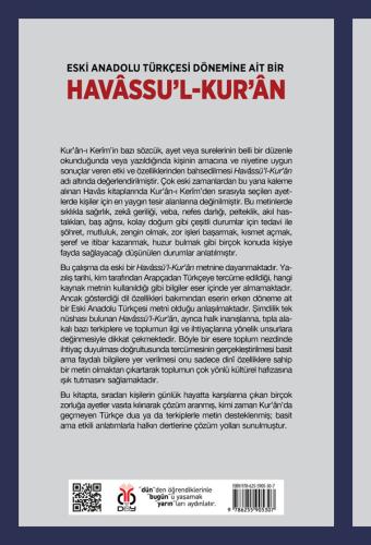 Eski Anadolu Türkçesi Dönemine Ait Bir Havâssu’l-Kur’ân Nuray Demir Öz