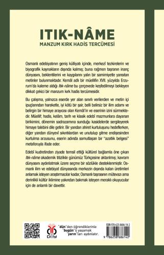 Itık-nâme: Manzum Kırk Hadis Tercümesi Kemâl