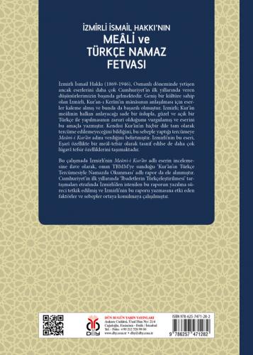 İzmirli İsmail Hakkı’nın Meâli ve Türkçe Namaz Fetvası Akif Yıldırım