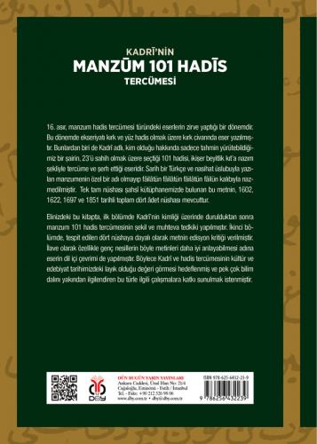 Kadrî’nin Manzûm 101 Hadîs Tercümesi İlyas Kayaokay