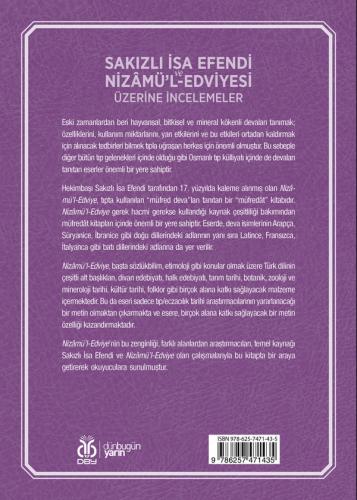 Sakızlı İsa Efendi ve Nizâmü’l-Edviyesi Üzerine İncelemeler Sibel Mura